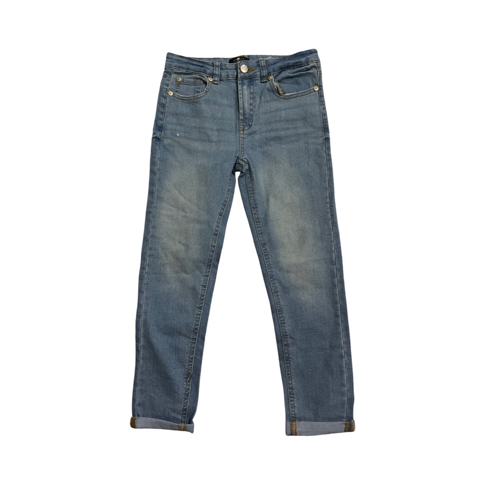 NWT 7 For All Mankind Girls Skinny Boyfriend Jeans Size 12